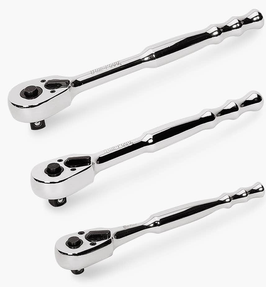 3 pc Standard Handle Quick-Release Ratchet Set