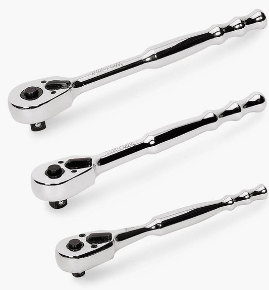 3 pc Standard Handle Quick-Release Ratchet Set