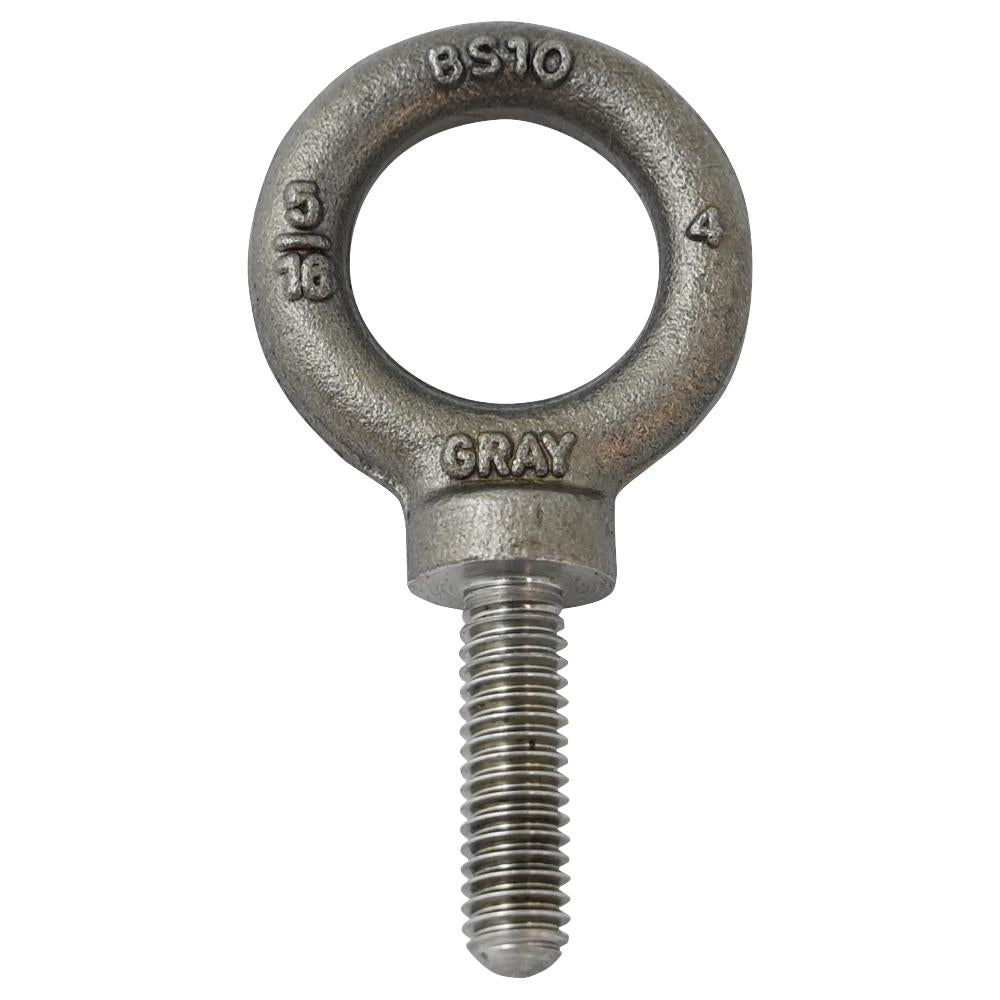5/16-18 Shoulder Pattern Eye Bolt SAE, 1-1/8" Shank