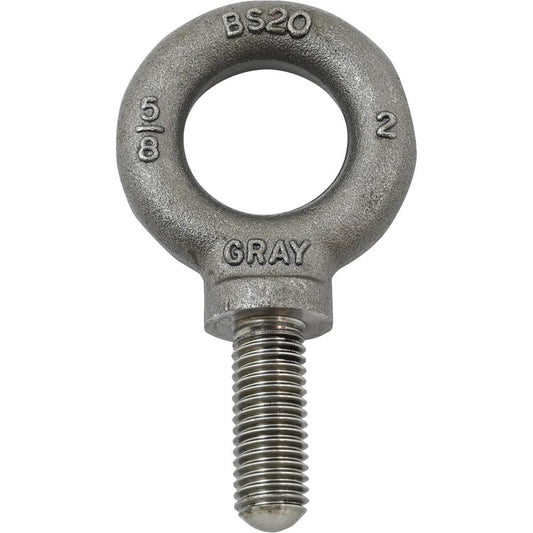 5/8-11 Shoulder Pattern Eye Bolt SAE, 1-3/4" Shank