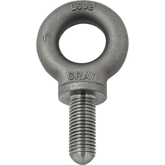 1"-8 Shoulder Pattern Eye Bolt with 2-1/2 Inch Shank
