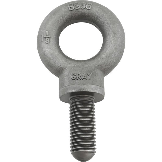 1-1/8"-7 Shoulder Pattern Eye Bolt with 2-3/4 Inch Shank