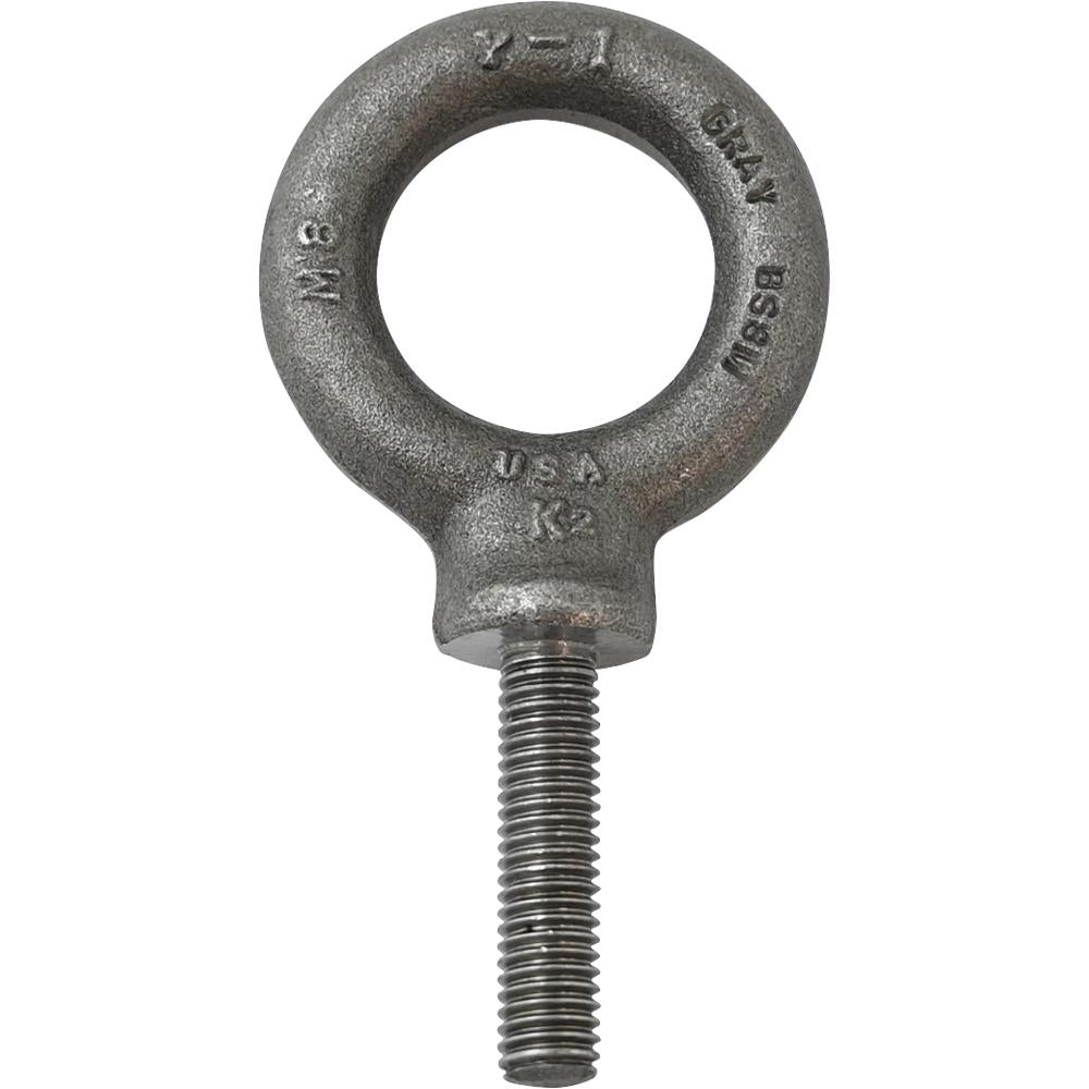M8 x 1.25 Shoulder Pattern Eye Bolt with 31.7mm Shank