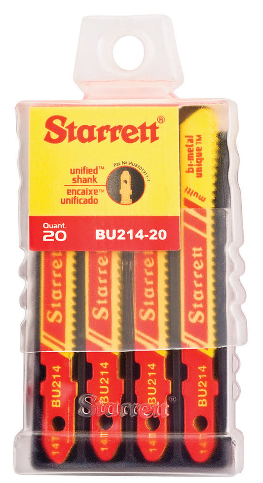 2'' x 5/16 x .040 x 14T Bi-Metal Jig Saw Blades 20 Pack
