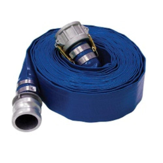 Flat Lay Discharge Hose Assembly 3", PVC