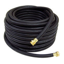 Black Garden Hose 1/2" x 15' x 200 PSI Assembled