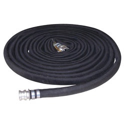 Tuyau d'arrosage pour entrepreneur CWB-300-CASS 3" X 50' Noir avec Camlock C/E en aluminium