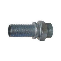 Buchanan Rubber GJM-150-DP tige haute pression, 1-1/2 po MIP x 1-1/2 po embout, fer, plaqué