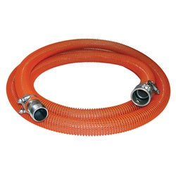 Textile Reinforced Suction Hose 6" x 20', Orange, Part C + KC