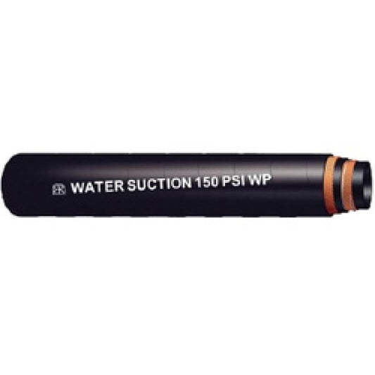 6" Heavy-Duty Rubber Water Suction Hose