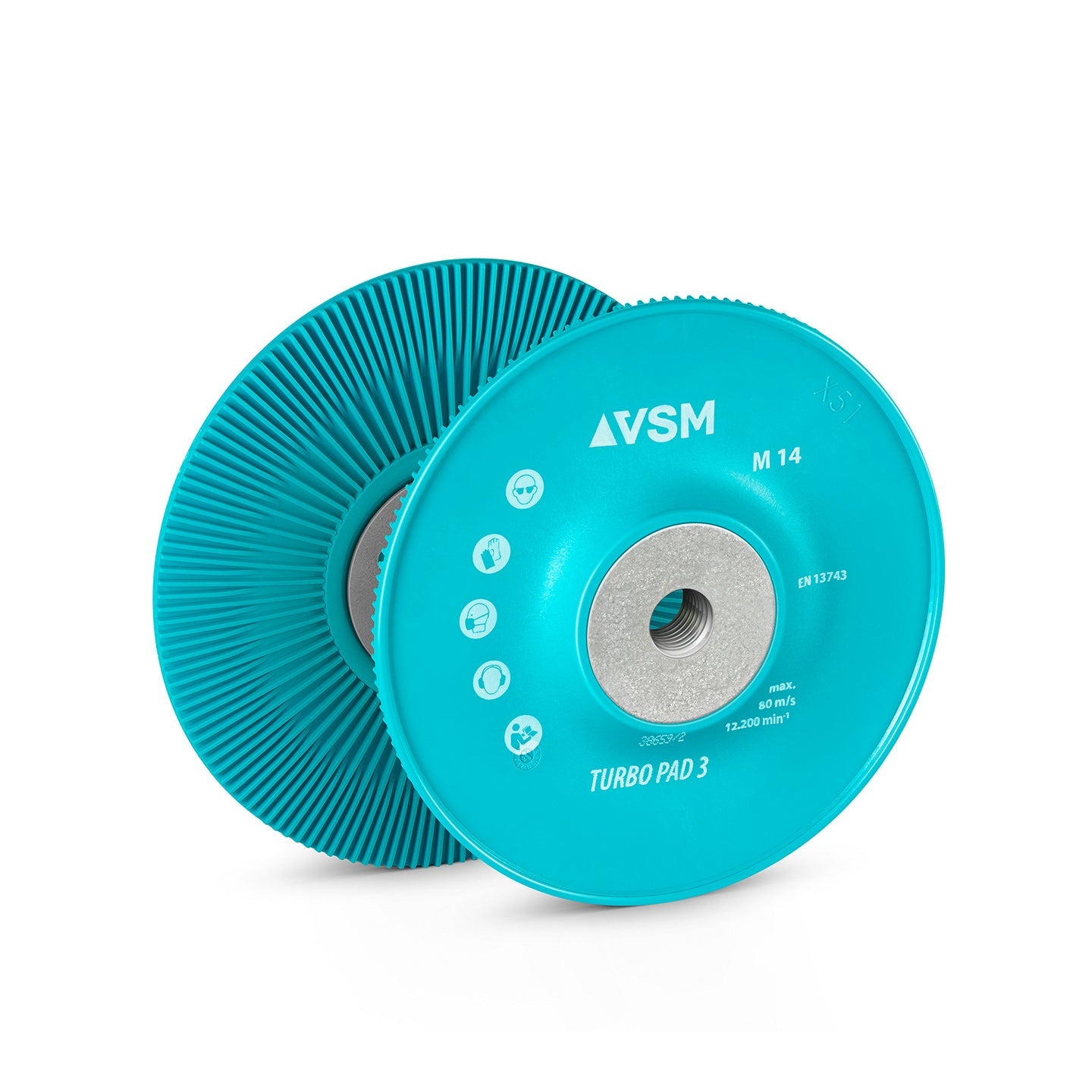 Tampon de secours VSM Turbo 3 5" x 5/8"-11, bombé, robuste