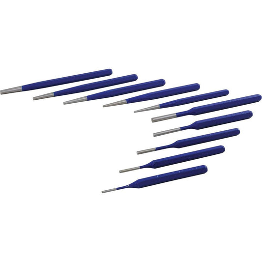 Jeu de 10 poinçons, poinçons coniques et poinçons à goupille