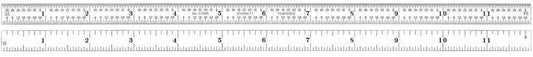 C304R-12 Full Flexible Steel Rule with Inch Graduations