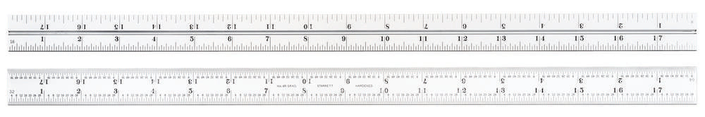Blade For Combination Squares Sets And Bevel Protractors Inch 18" Satin Chrome