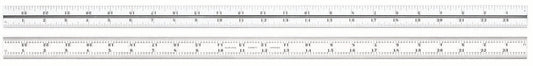 Lame pour équerres combinées et rapporteurs d'angle en pouces 24" Chrome satiné