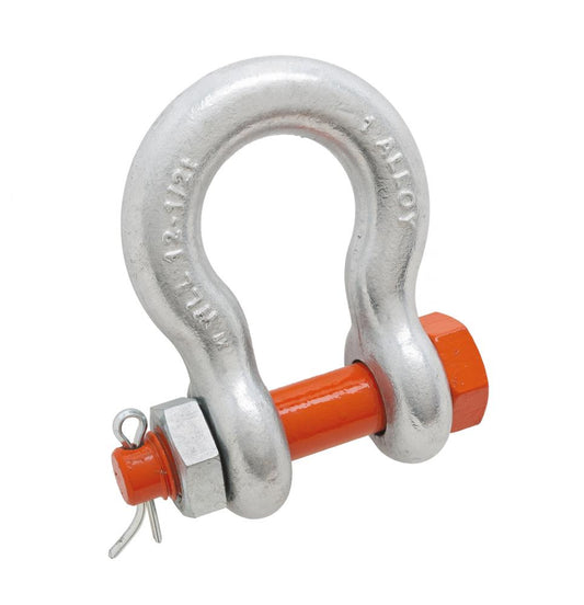 Anchor Shackle,Bolt Typ,1-1/4",H/G,Alloy
