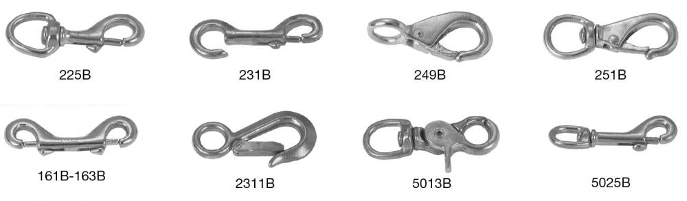 4-1/2" Double Ended Bolt Snap, Bronze, #163B