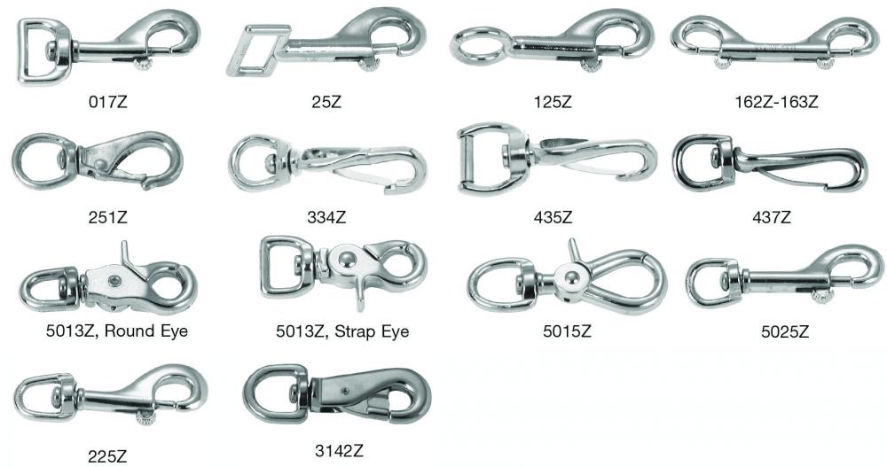 Le mousqueton à ressort à oeillet pivotant de 5/8 po (n° 435Z) est conçu pour une fixation rapide et sûre dans une variété d'applications industrielles, marines et extérieures. Doté d'un mécanisme à ressort pour une fixation et une libération rapides