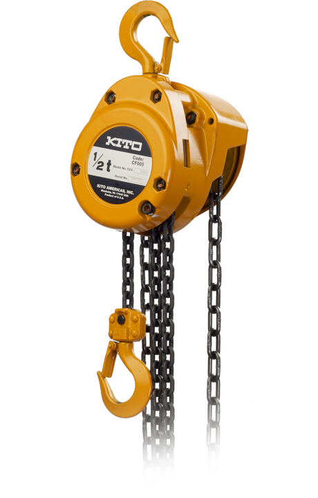 Manual Chain Hoist, 1/2 Metric Ton Capacity, Aluminum, 25ft Lift