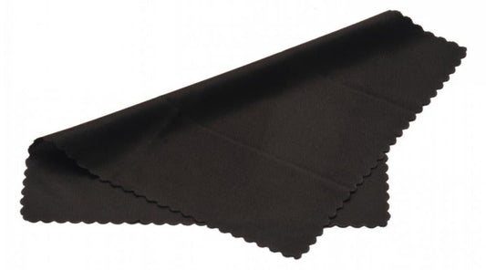 Chiffon de nettoyage - Chiffon de nettoyage pour lunettes noir dans un sac en polyéthylène