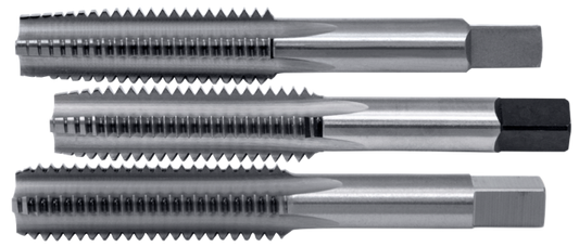 Cle-Line, Taper, Plug and Bottoming Chamfer Hand Tap Set, Bright, HSS, M7X1 D5 4FL