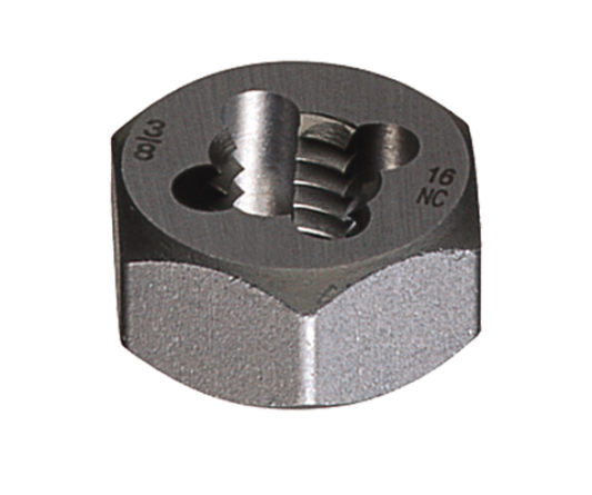 Cle-Line, Hexagon Rethreading Die, Bright, HSS, 1"-14 492