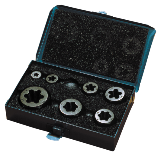 Cle-Line,  Hexagon Metric Rethreading Die Set, Bright, Carbon Steel, 49MM