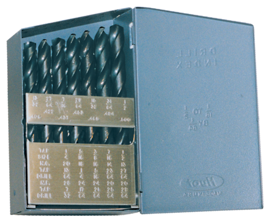 Cle-Line, 29-Piece Drill Bit Set, Steam Oxide, HSS, 1801, 1/16-1/2X64TH