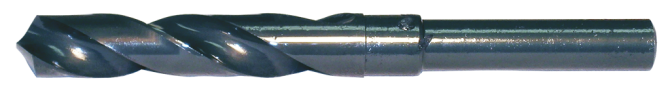 Chicago-Latrobe, foret métrique Silver &amp; Deming 118° avec tige réduite 1/2", oxyde de vapeur, HSS, 1813 14,00 mm