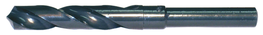Chicago-Latrobe, foret métrique Silver &amp; Deming 118° avec tige réduite 1/2", oxyde de vapeur, HSS, 1813 14,00 mm