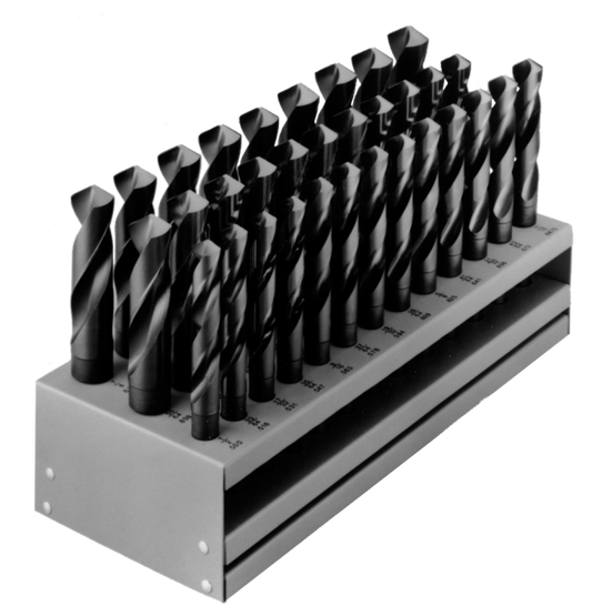 Cle-Line, 33-Piece Drill Bit Set, Steam Oxide, HSS, 1813 1/2-1IN X 64TH
