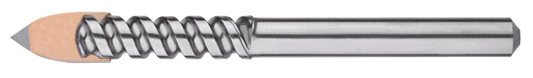 Cle-Line, Glass & Tile Masonry Drill Bit, Bright, HSS, 1822 1/8