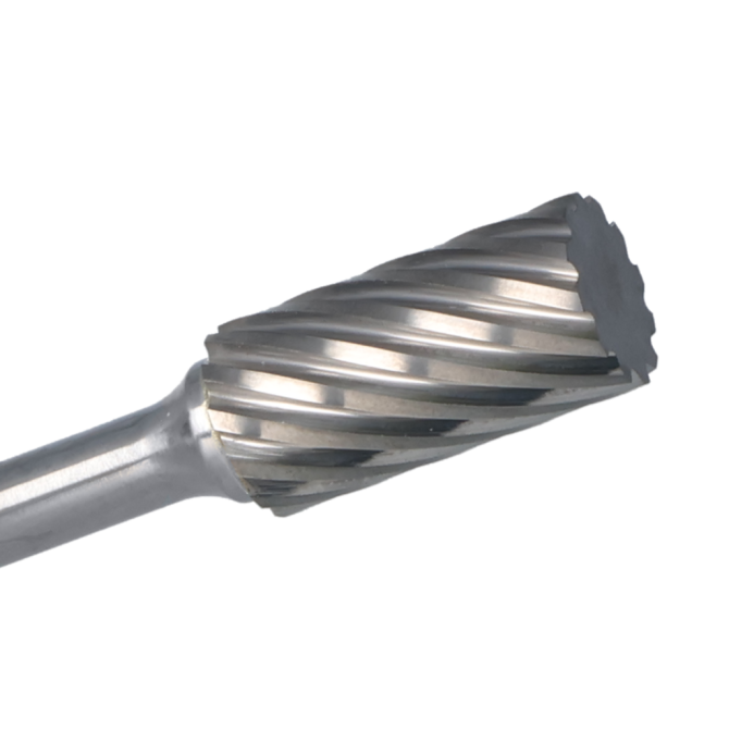 Cle-Line, fraise cylindrique sans coupe d'extrémité, carbure, 1845 5/16"X1/4" SA-2 STEEL SHK DBL CUT
