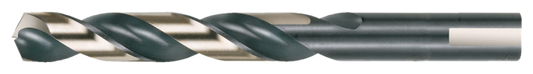 Cle-Line, 135° Heavy-Duty Mechanics Length Drill Bit, Black & Gold, HSS, 1875 3/8
