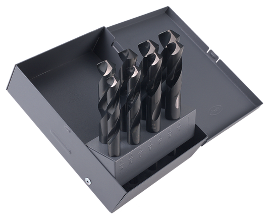 Cle-Line, 8-Piece Drill Bit Set, Steam Oxide, HSS, 1892 9/16-1" X 16TH