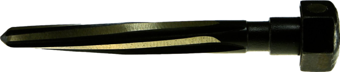 Cle-Line, Construction Reamer Hex Shank Bridge Length with Magnets Every 180°, Black & Gold, HSS, 2616 15/16"