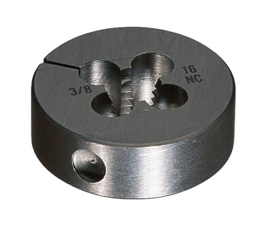 Cle-Line, Round Adjustable Metric Die, Bright, HSS, 0710M M10X1.5 1"OD