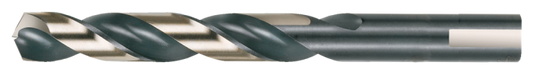 Foret Cle-Force, longueur de foret 135° robuste avec 3 méplats, noir et or, HSS, 11/32 1607