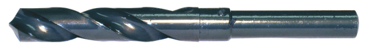 Cle-Force, foret Silver &amp; Deming 118° avec tige réduite de 1/2 po, noir, oxyde de vapeur, HSS, 7/8 1680 1/2 po