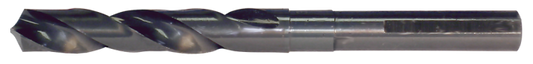 Cle-Force, foret Silver &amp; Deming 118° avec tige réduite 1/2", noir, oxyde de vapeur, HSS, 53/64 1681 1/2IN 3FLTS
