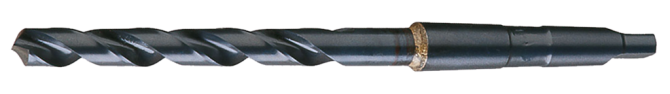 Cleveland, 118° General Purpose Taper Shank Drill Bit, Steam Oxide, HSS, 110 17/32-2TS