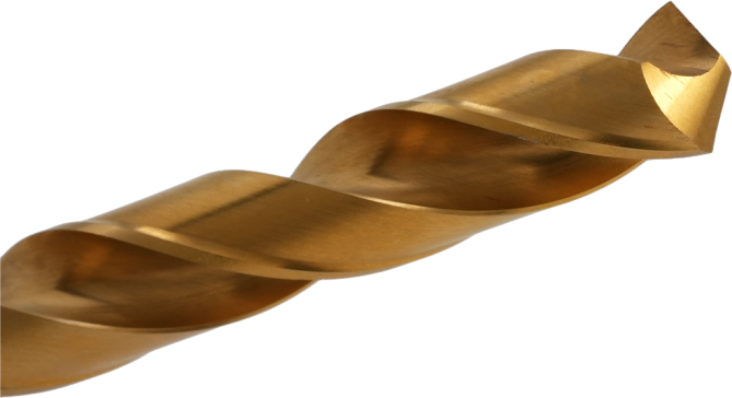 Foret Cleveland, longueur de foret à usage général de 118°, TiN, HSS, 150T 5/8