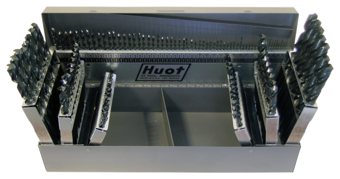 Chicago-Latrobe, jeu de forets 118 pièces, oxyde de vapeur, HSS, 150 1,0 MM-13,0 MM