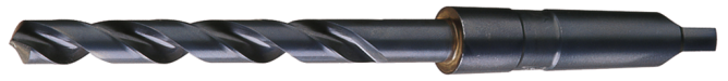 Cleveland, 118° Taper Shank Taper Length Drill Bit, Steam Oxide, HSS, 17/32 2410