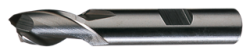 Cleveland, fraise à une extrémité à 2 cannelures, fraise à coupe centrale, brillante, HSS, 685RH, 5/8" x 1/2" x 1-1/8" x 3-3/8"