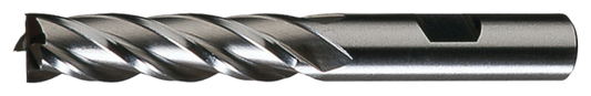 Cleveland, fraise à coupe centrale à une extrémité et à plusieurs cannelures, brillante, HSS, 583RH 3/16" x 3/8" x 1/2" x 2-3/8"