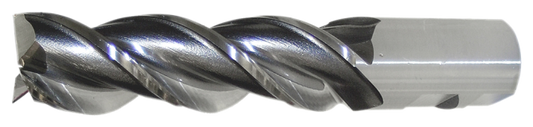 Cleveland, fraise de finition à hélice haute pour métal en poudre, HSS-E, 1/2" x 1/2" x 3" x 5" 3FL 539