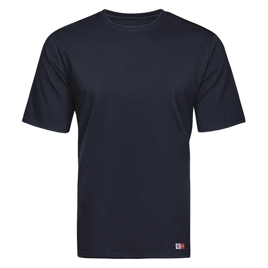 T-Shirt, Power Dry, Short Sleeve, 5 oz, Navy, XL
