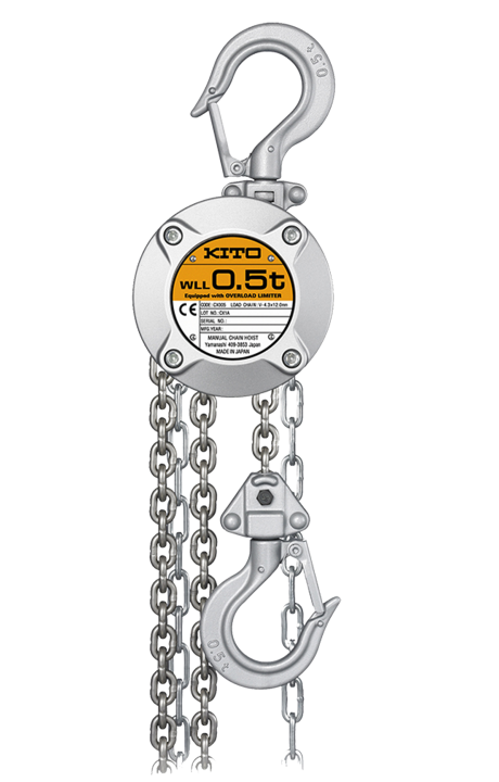 Manual Chain Hoist, Aluminum, 1/4T Capacity, 6ft Lift