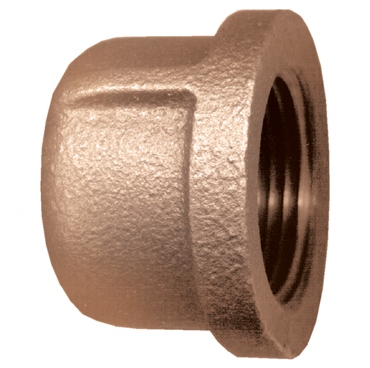 Cast Cap, Brass, 3/4 FPT